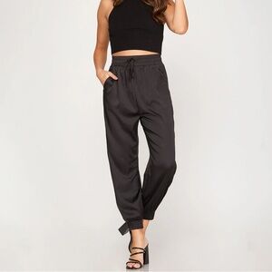 Boutique Satin Joggers